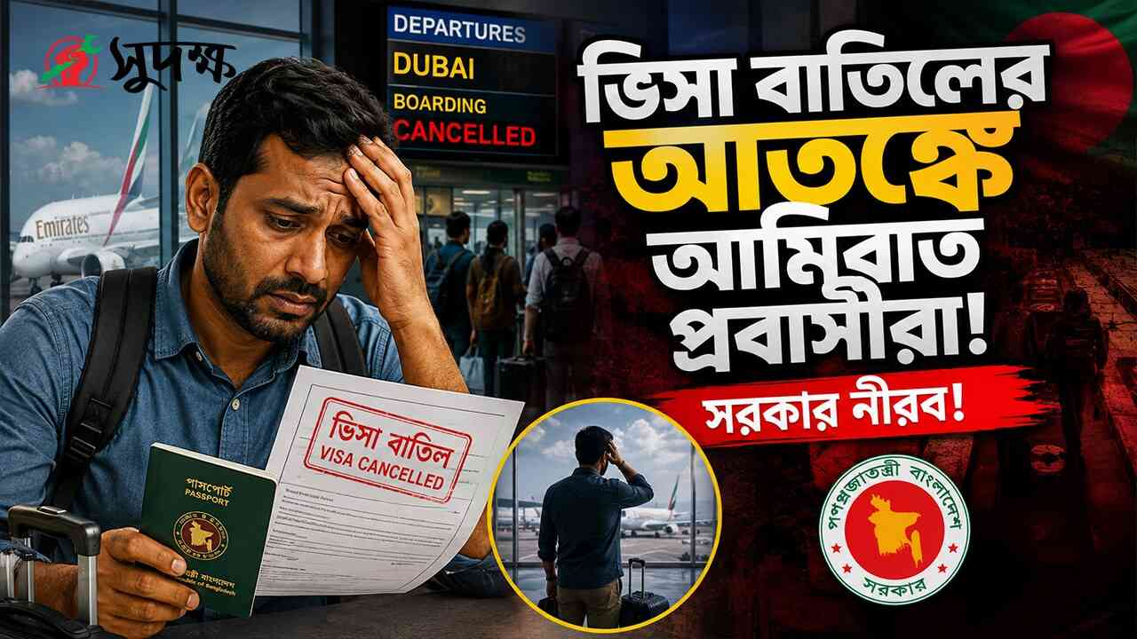 বিমানবন্দরে গিয়ে দেখছে ভিসা বাতিল—আতঙ্কে আমিরাত প্রবাসীরা, সরকার নীরব