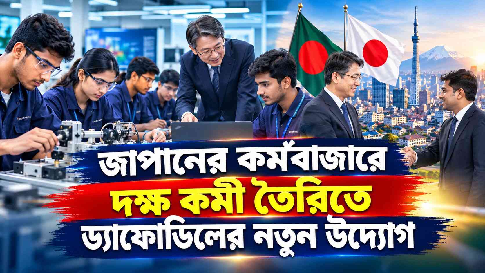 জাপানের কর্মবাজারে দক্ষ কর্মী তৈরিতে ড্যাফোডিলের নতুন উদ্যোগ